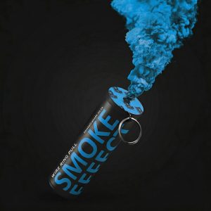 Blue Ring Pull Smoke Grenade