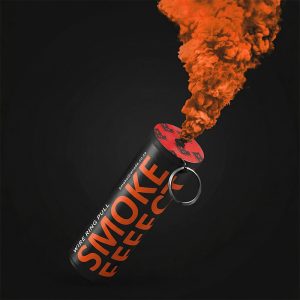 Orange Ring Pull Smoke Grenade