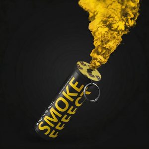 Yellow Ring Pull Smoke Grenade